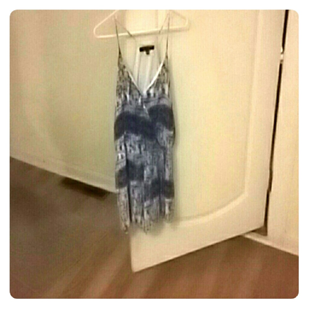 Medium blue tye Dye print romper